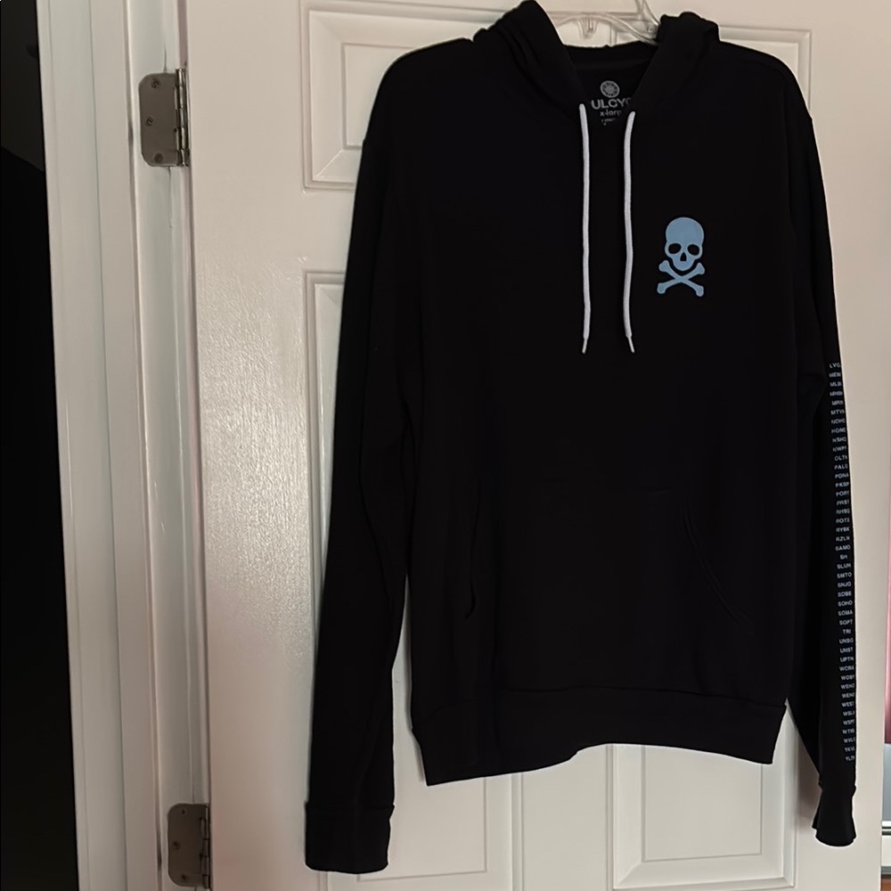SoulCycle Black Hoodie with Skull Design